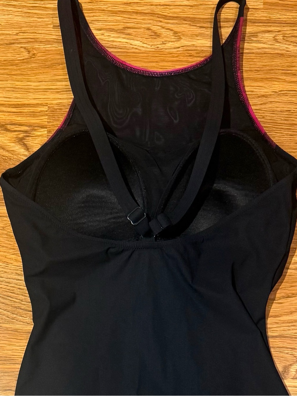 PROFILE SPORT BY GOTTEX Techno One Piece Swimsuit Black Magenta Geometric 14 - Picture 5 of 6